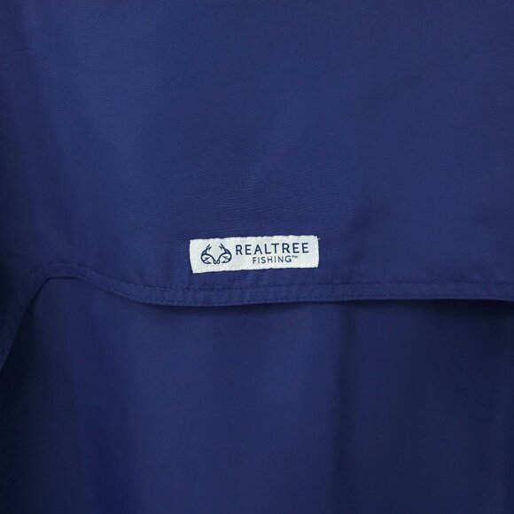 Realtree Fishing Shirt Men L Performance Vented Back Flap Pockets Long Sleeve - Picture 10 of 16